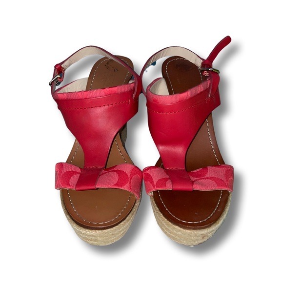 Coach Coral Espadrille Wedge Sandals (Size 8) - Picture 1 of 4